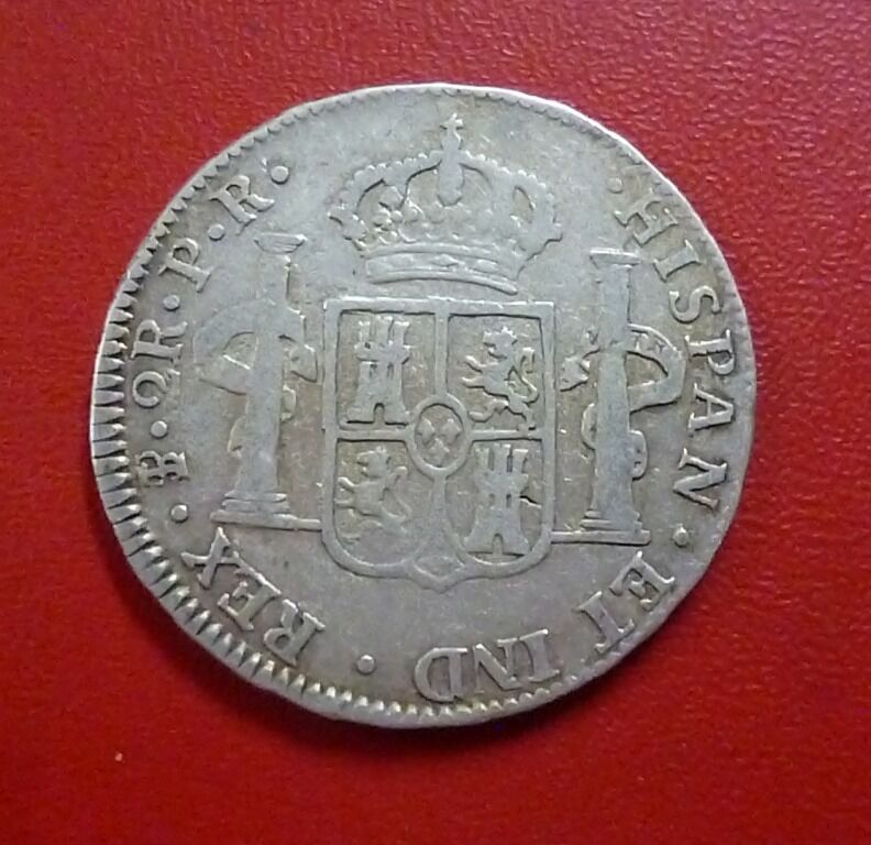 BOLIVIA Moneda de Plata 896, 2 Reales, KM71 VF 1794PR - Potosi Mint (Carlos IV) - Imagen 2