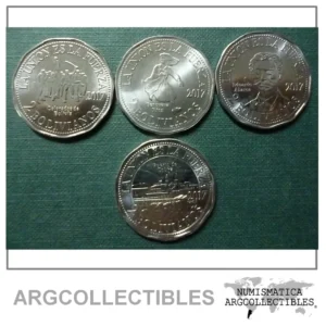 BOLIVIA 2017 SET x 4 Monedas Conmemorativas de 2 BOLIVIANOS UNC