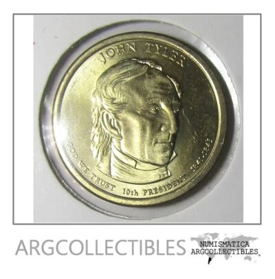 USA Moneda 1 Dolar 2009 D Laton John Tyler KM-451 UNC