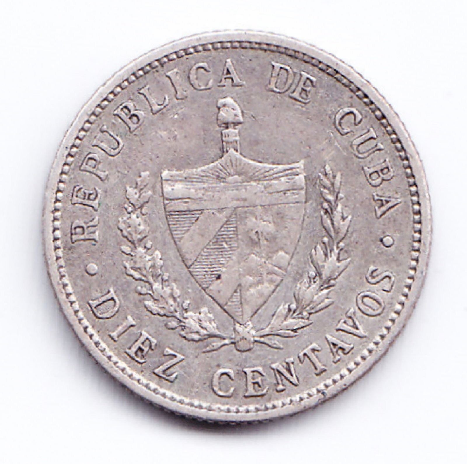Cuba Moneda 10 Centavos Plata 1915 Km-12 Condicion Xf - Imagen 2