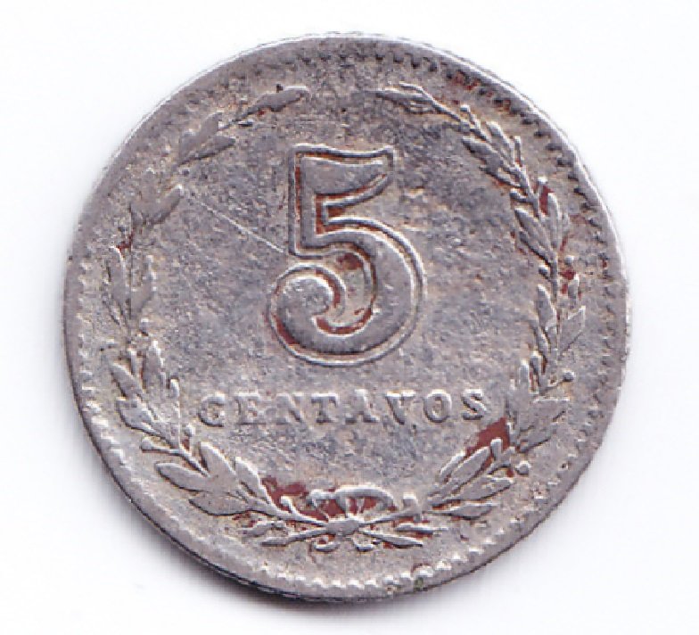 Argentina Moneda 5 Centavos Niquel 1903 Moneda Nacional F+ - Imagen 2