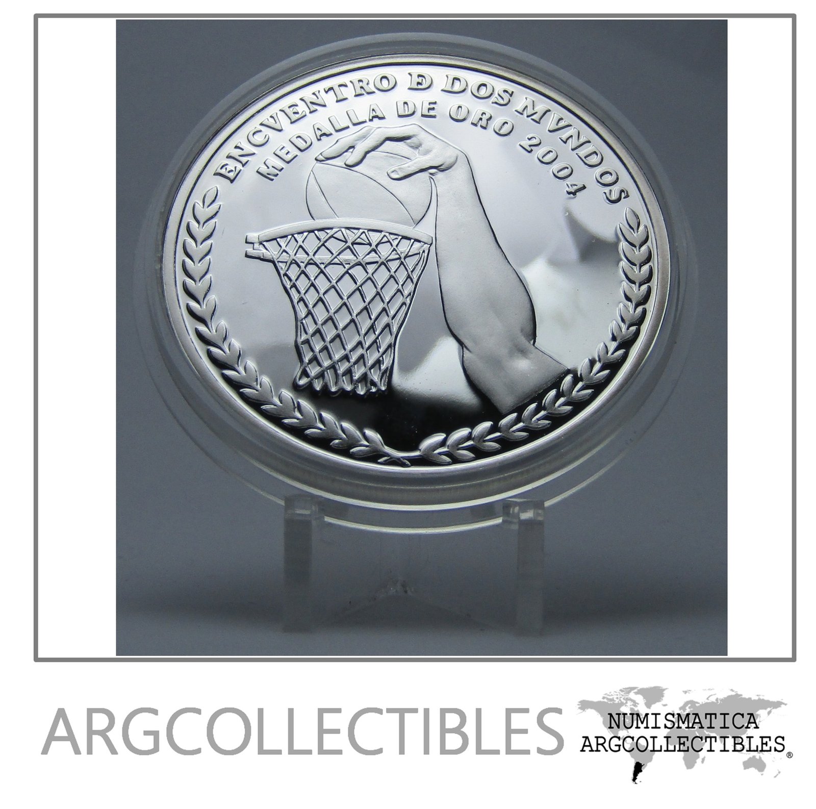 Argentina Moneda 25 Pesos Plata 2007 Ibero VII Juegos Olimpicos Proof