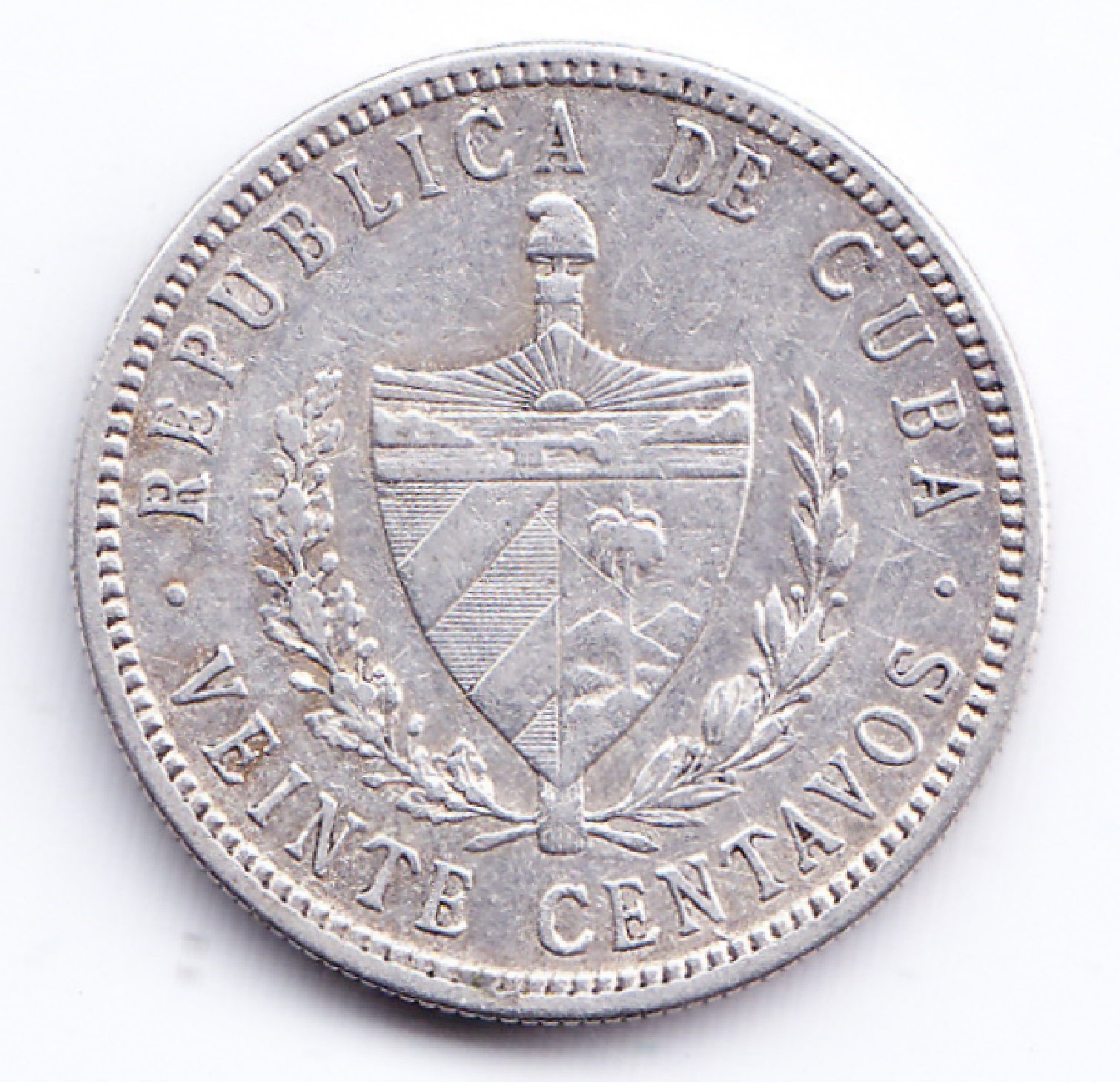 Cuba Moneda 20 Centavos Plata 1915 Km-13 Condicion Xf - Imagen 2