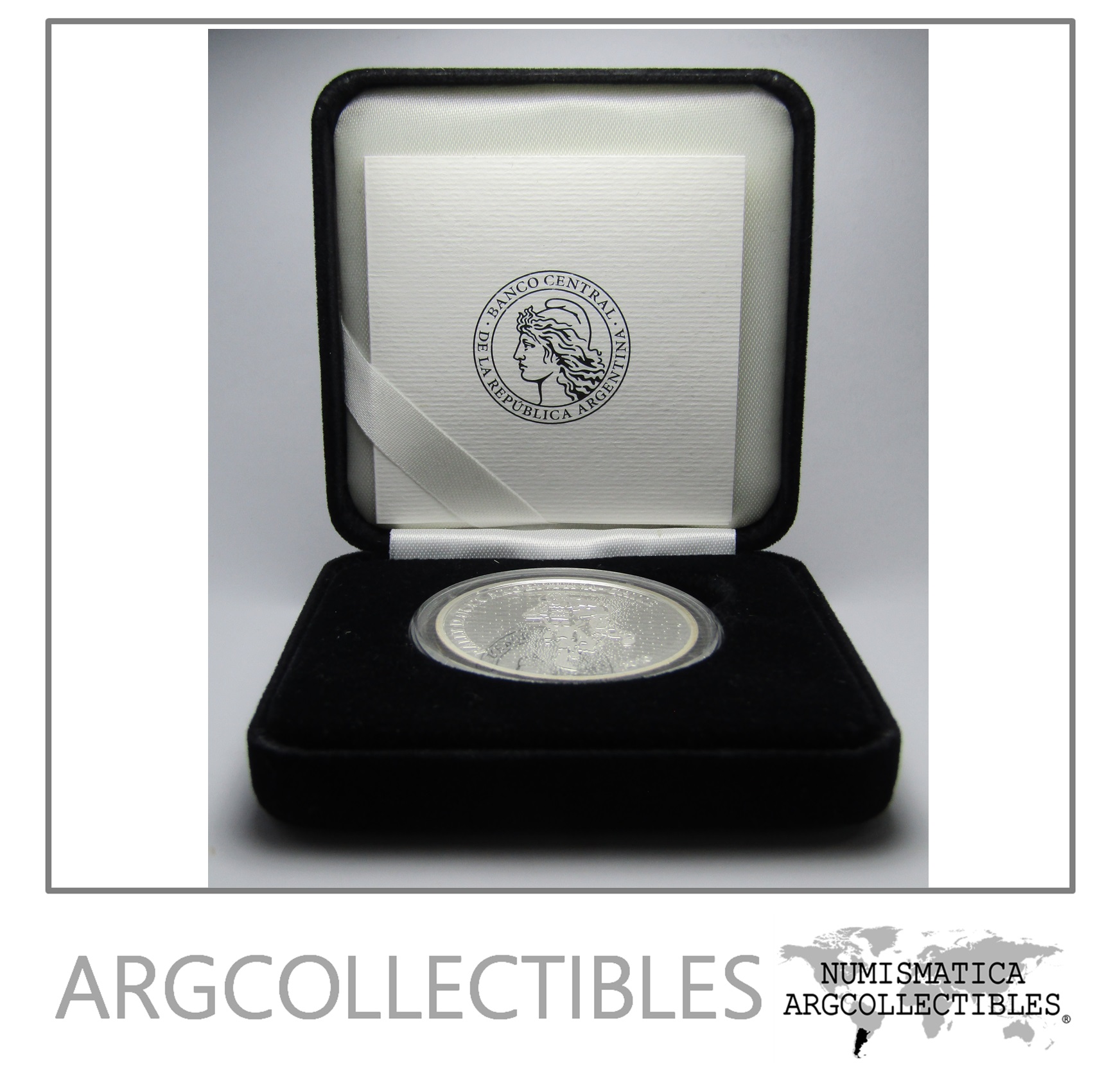 Argentina Moneda Estuche 1 Peso Plata 2010 Dakar Proof