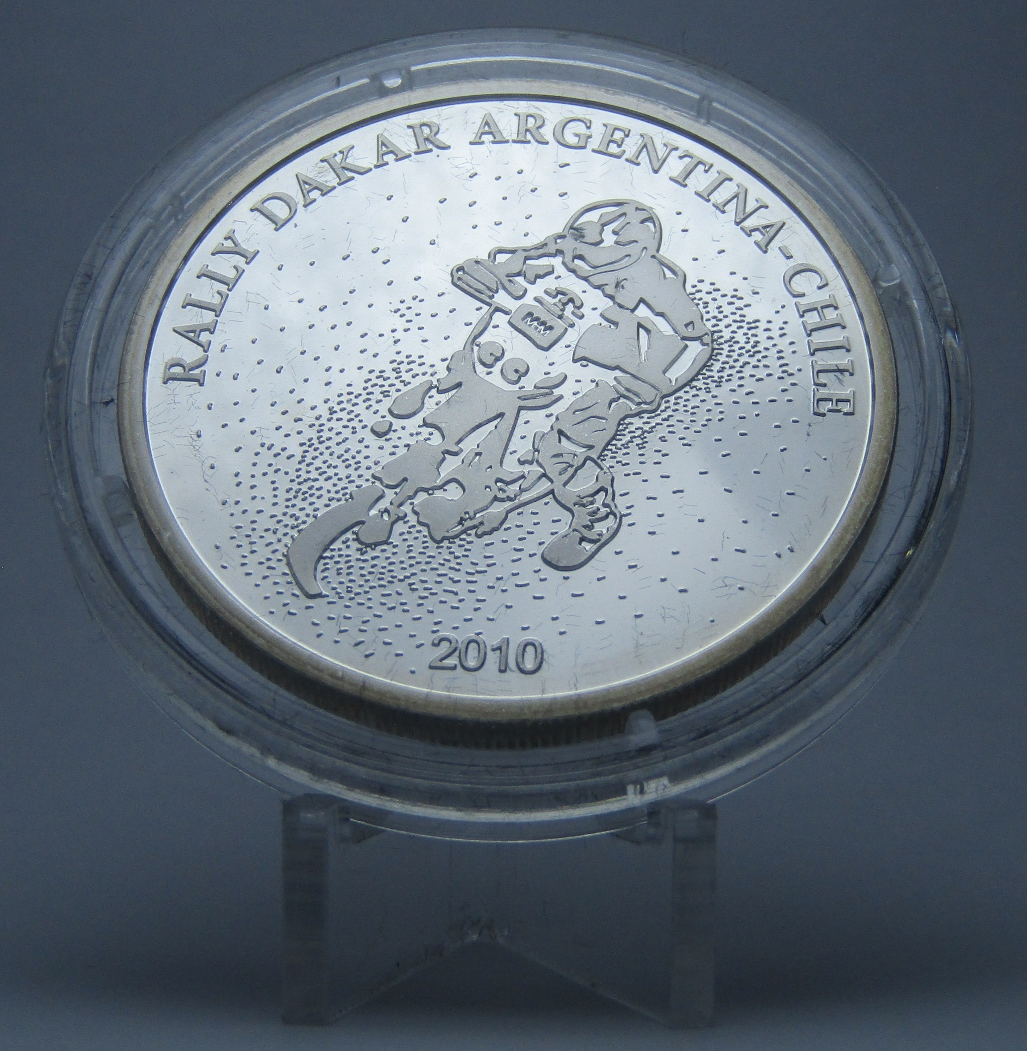 Argentina Moneda Estuche 1 Peso Plata 2010 Dakar Proof - Imagen 2