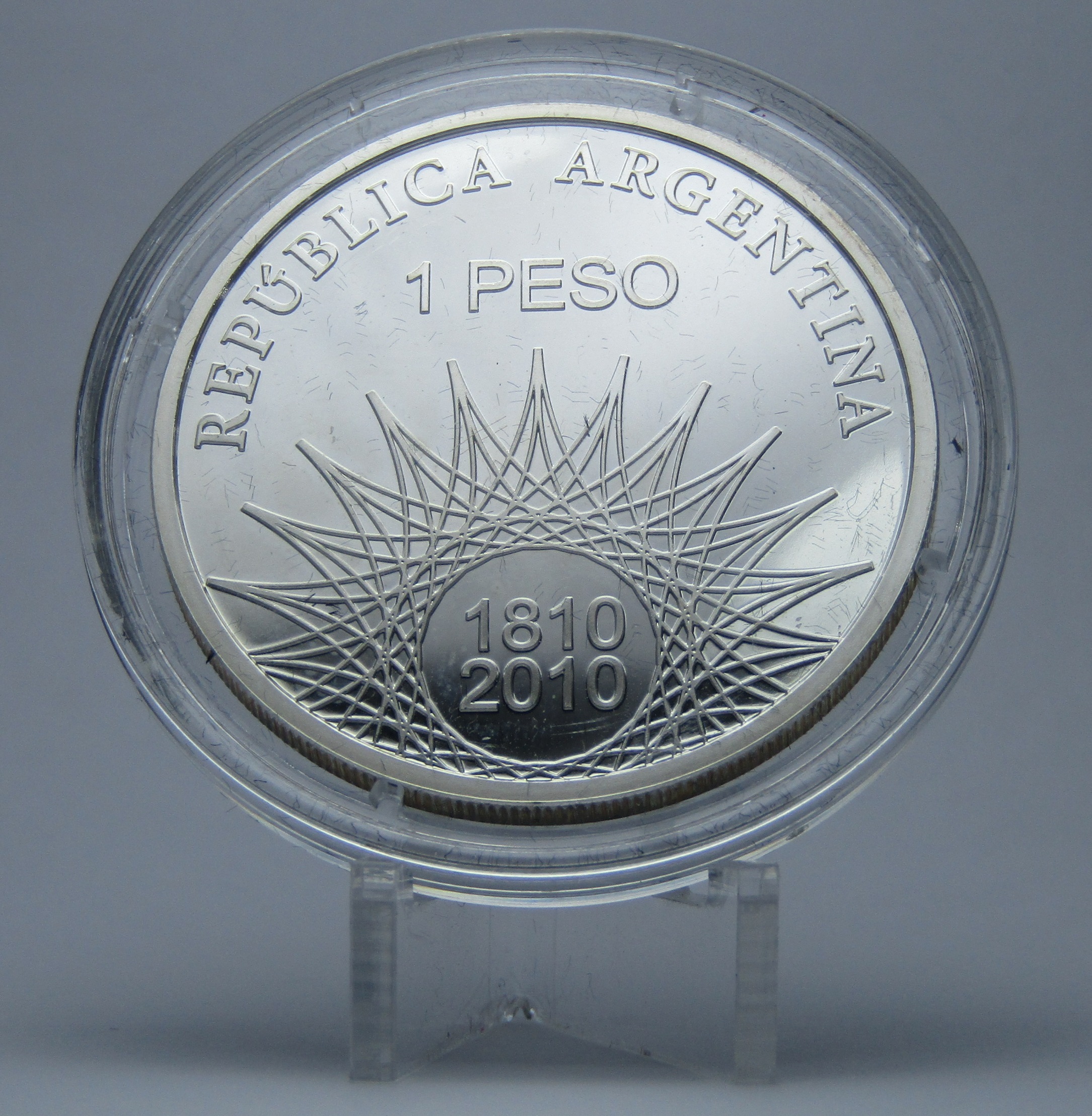 Argentina Moneda Estuche 1 Peso Plata 2010 Dakar Proof - Imagen 3