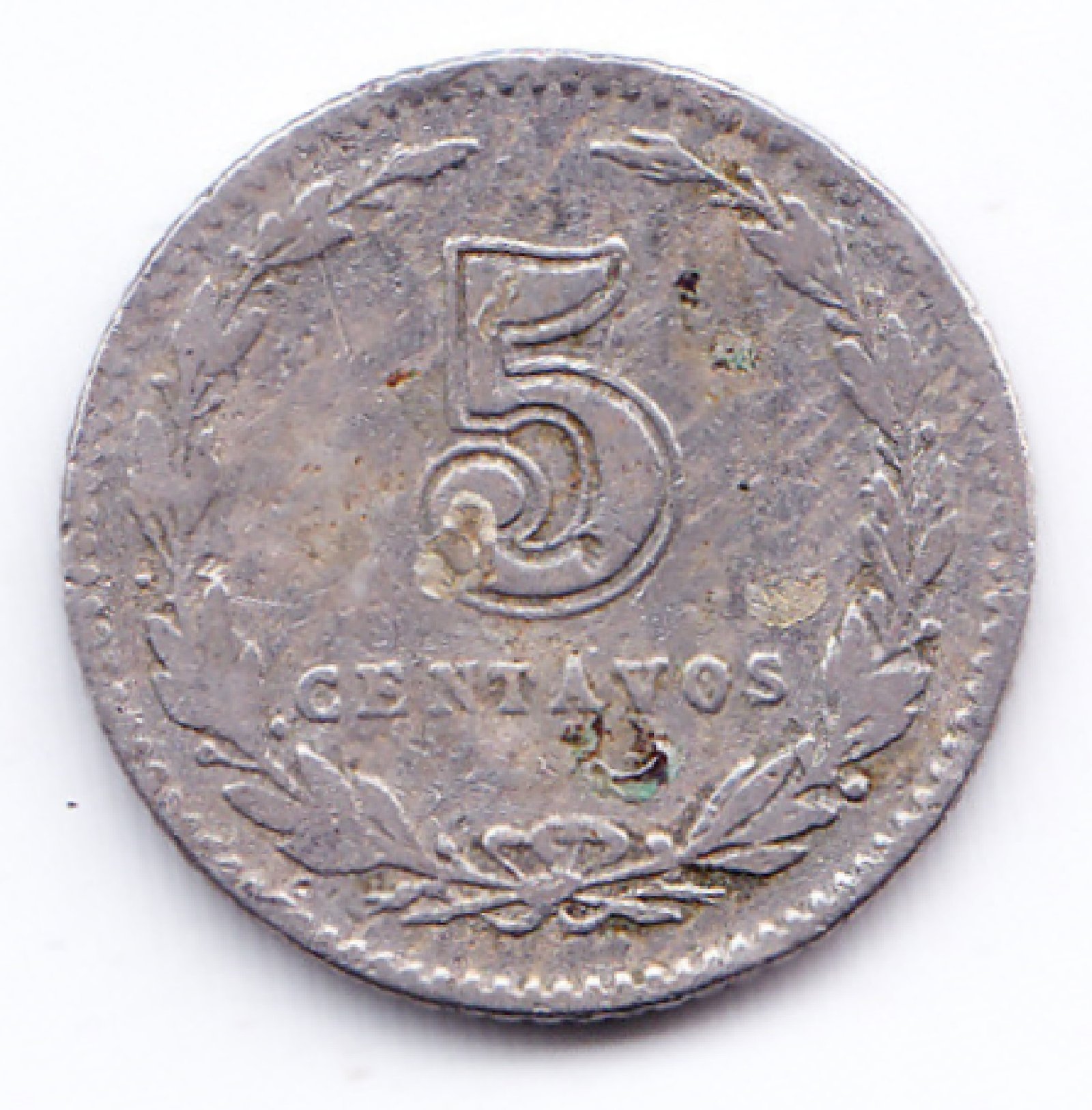 Argentina Moneda 5 Centavos Niquel 1904 Moneda Nacional F+ - Imagen 2