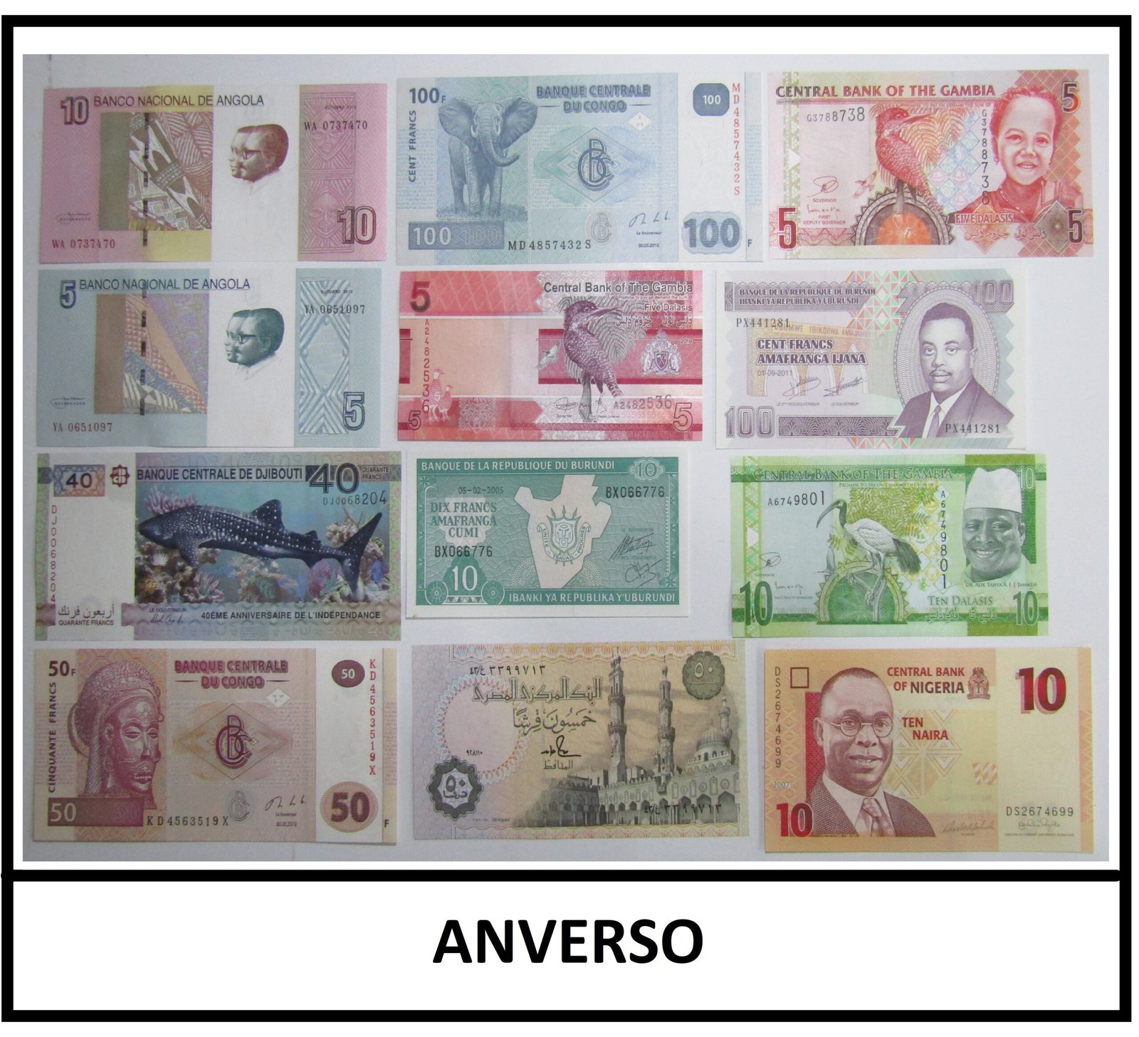 Africa Lote de 47 Billetes Diferentes Paises Todos UNC - Imagen 2