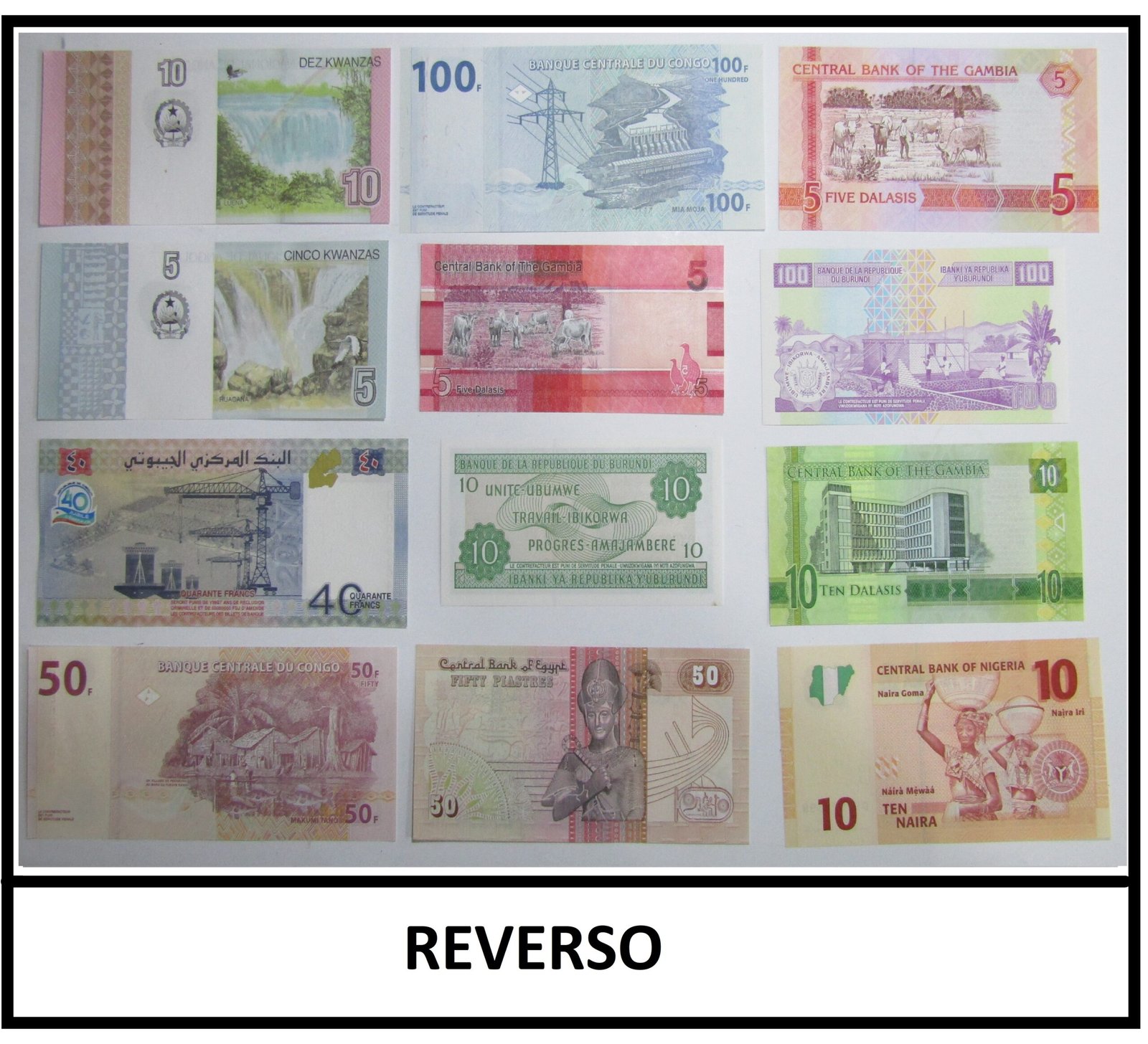 Africa Lote de 47 Billetes Diferentes Paises Todos UNC - Imagen 3