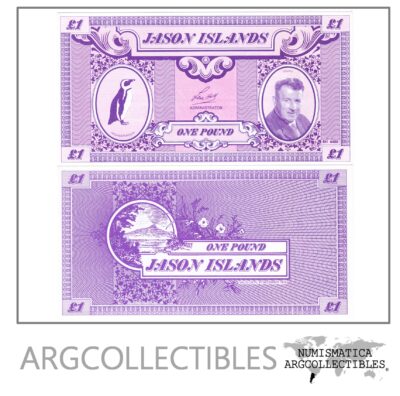 Islas Jason Billete 1 Pound Año 1970 Fantasia Unc