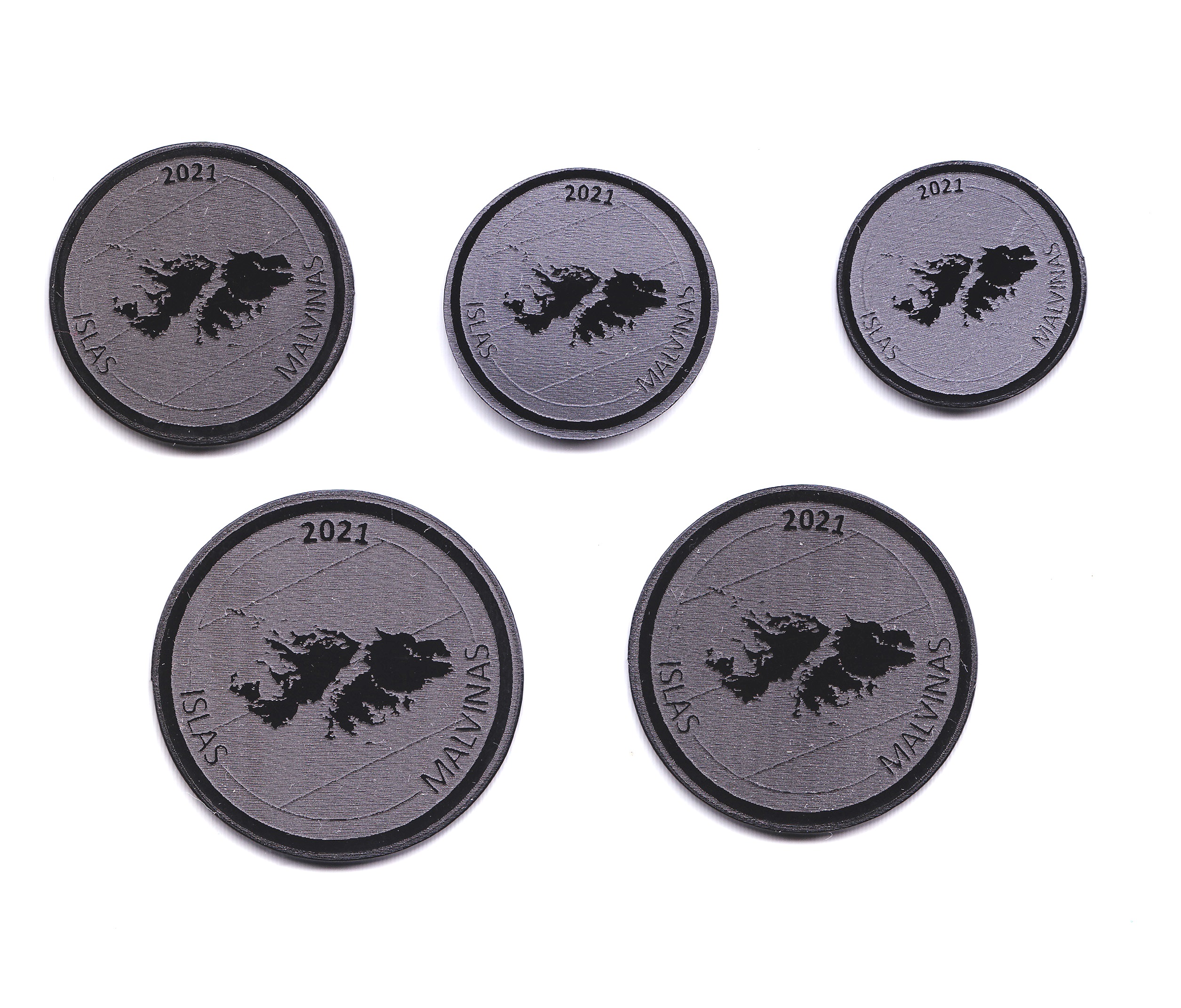 Argentina Nuevo Set de 5 Monedas 2021 Animales de Islas Malvinas UNC - Imagen 2