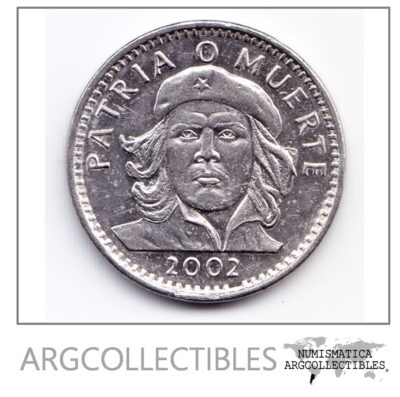 Cuba Moneda 3 Pesos Niquel Año 2002 Che Guevara Km-346a Au