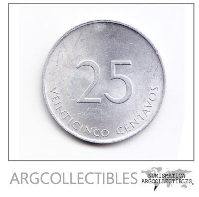 Cuba Moneda 25 Centavos Aluminio 1988 Intur Km-419 Au