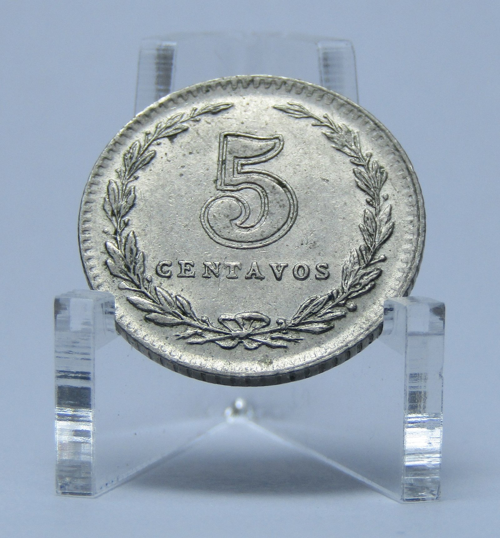 Argentina Moneda 5 Centavos Niquel 1922 Moneda Nacional Au - Imagen 2