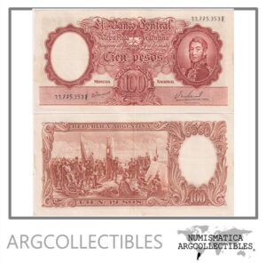 Argentina Billete 100 Pesos P-277/BOT-2081 XF+ 1967 Serie F