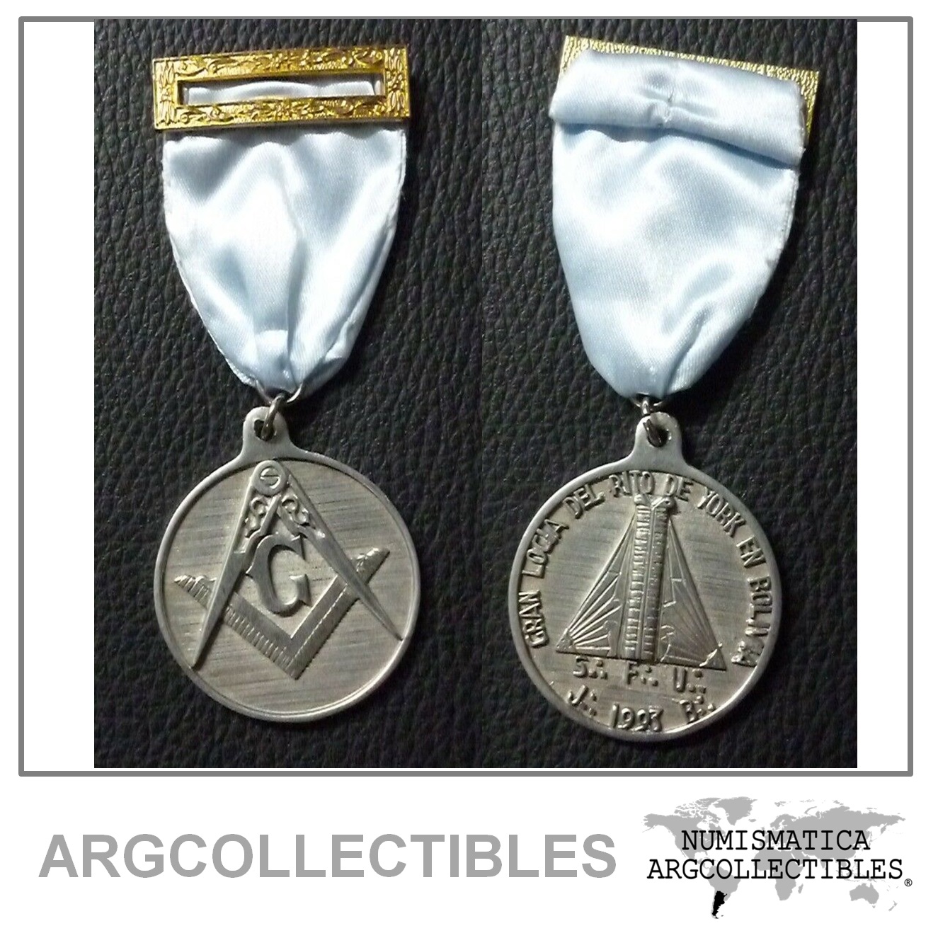 Bolivia Medalla Mason Gran Logia del Rito de York (1993)