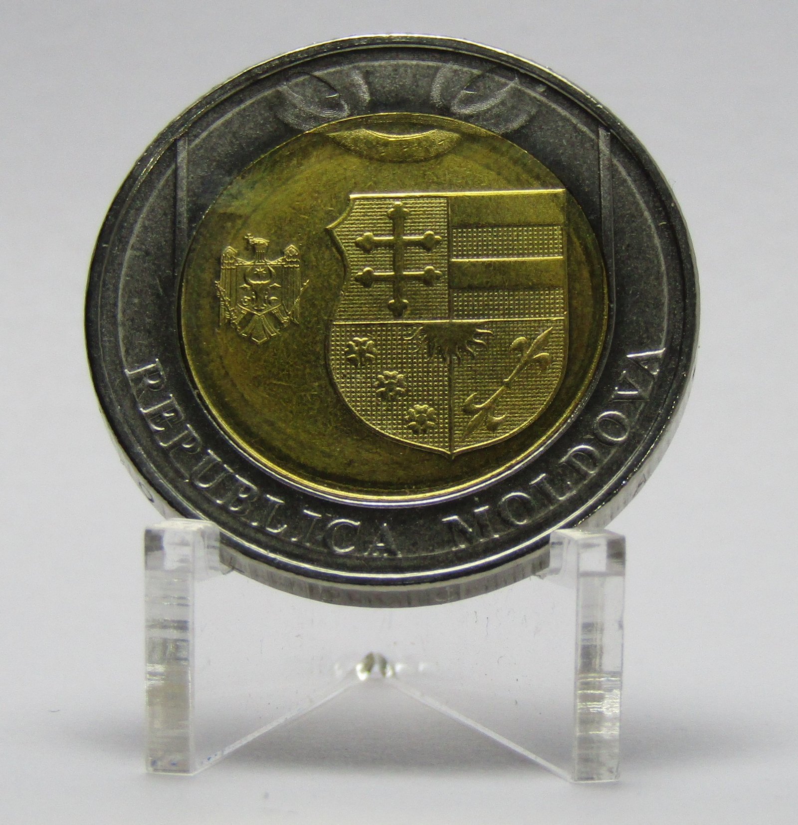 Moldavia Moneda 10 Lei Bimetalica 2018 KM-UC-4 Unc - Imagen 2