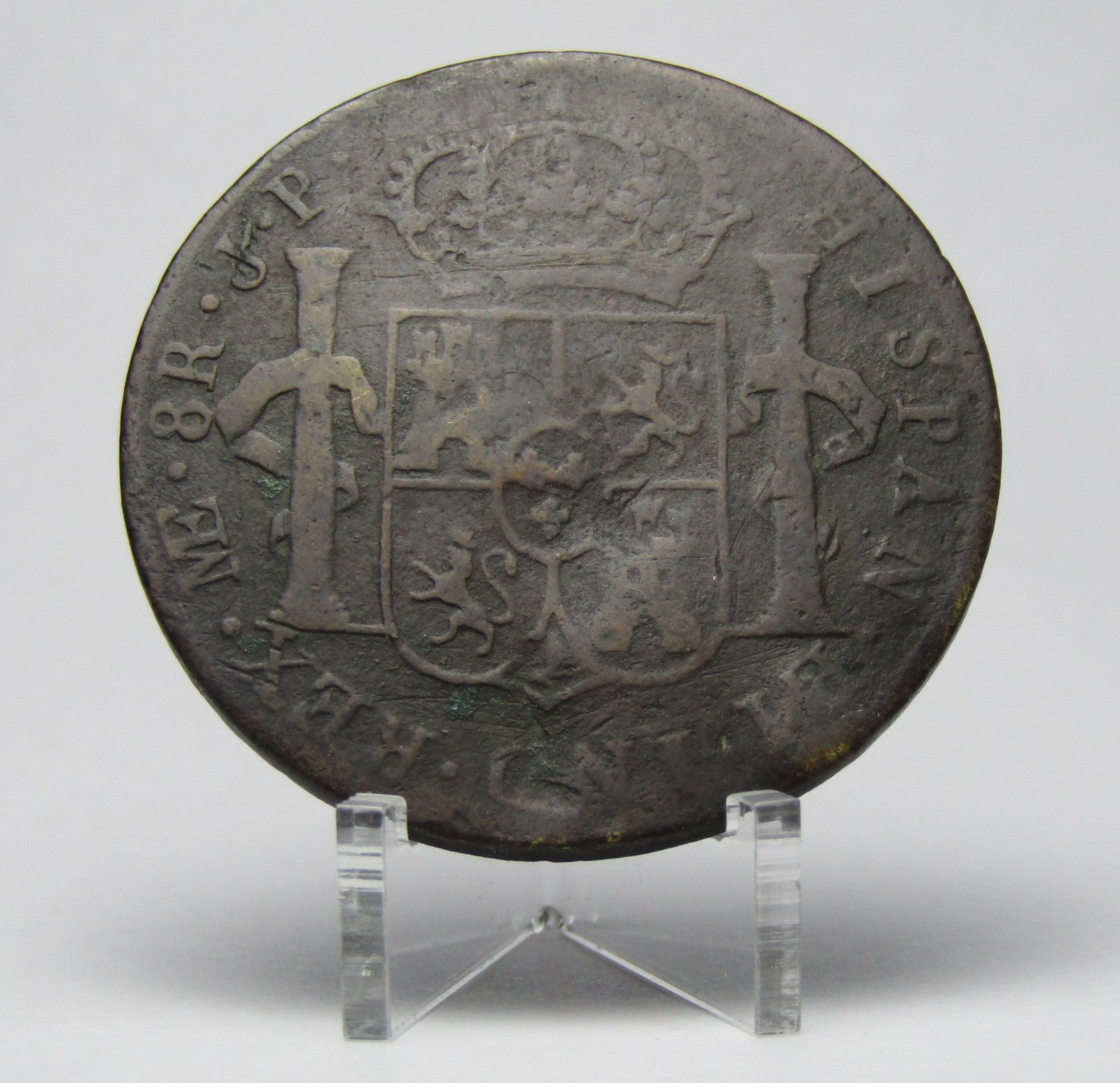 Peru Moneda Boton 1805 Colonial Realista Carlos III - Imagen 2