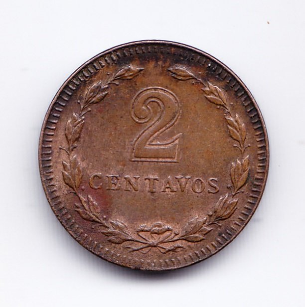 Argentina Moneda 2 Centavos 1944 Moneda Nacional KM-38 XF+ - Imagen 2