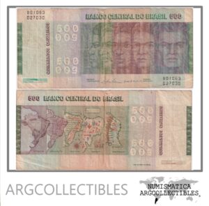 Brasil Billete 500 Cruzeiros 1979 P-196Aa VF-