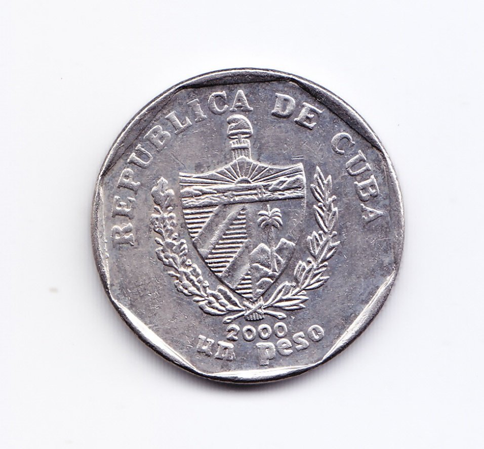 Cuba Moneda 1 Peso Acero 2000 Cuc Km-579.2 Xf - Imagen 2