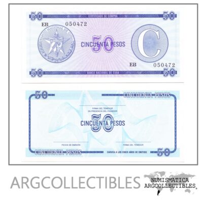 Cuba Billete 50 Pesos Año 1985 P-24 Condicion Unc