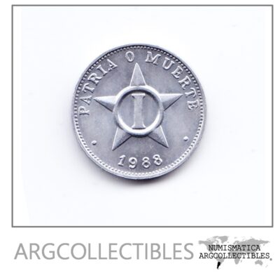 Cuba Moneda 1 Centavo Aluminio 1988 Km-33.2 Condicion Unc