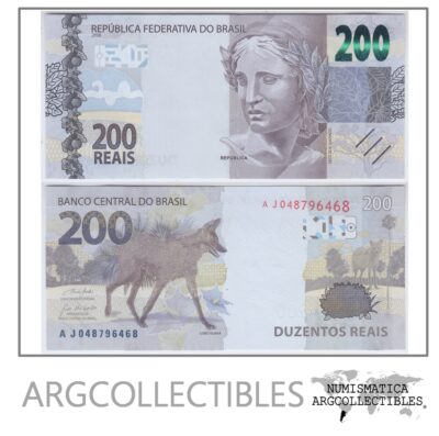 Brasil Billete 200 Reales 2020 P-258 UNC (Lobo)
