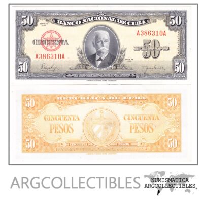 Cuba Billete 50 Pesos Año 1950 P-81a Unc