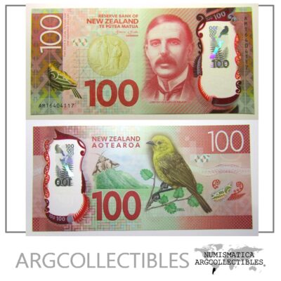 Nueva Zelanda Billete 100 Dolares Polimero 2016 KM-195 UNC