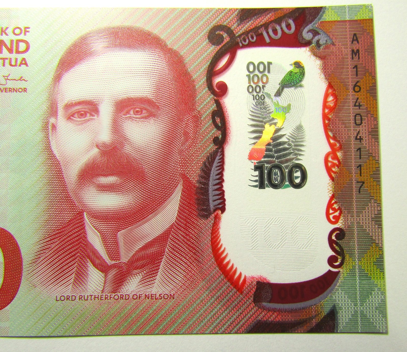 Nueva Zelanda Billete 100 Dolares Polimero 2016 KM-195 UNC - Imagen 4