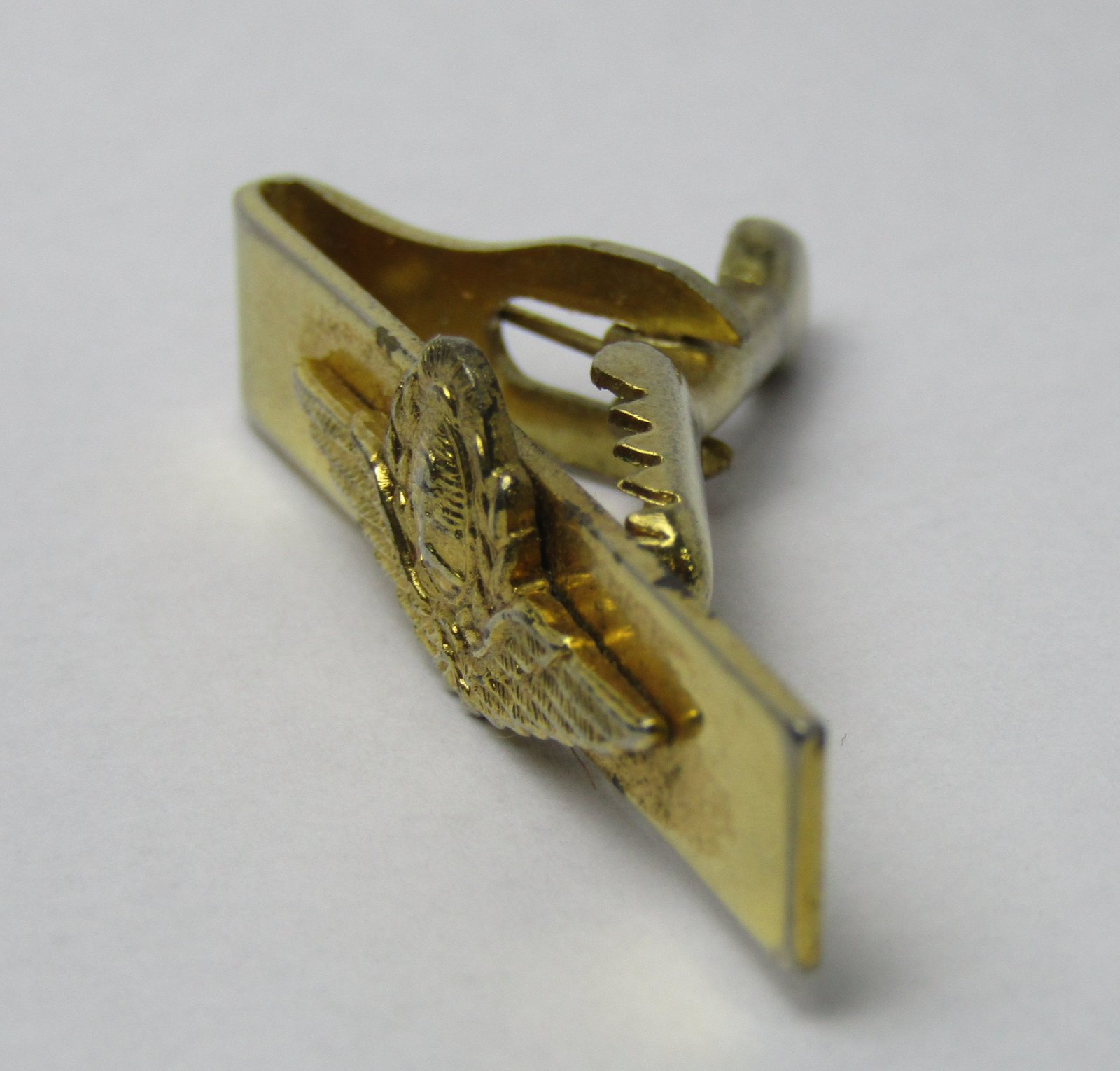 Argentina Antiguo Bronce Fuerza Aerea Escudo Alas - Imagen 2