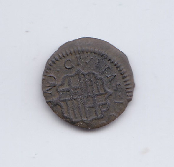 España Moneda Barcelona Austria 1708 - 1709 Cobre Carlos III - Imagen 2