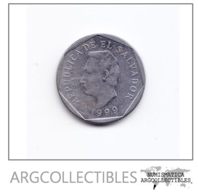 El Salvador Moneda 10 Centavos Acero Año 1999 Km-155b Xf