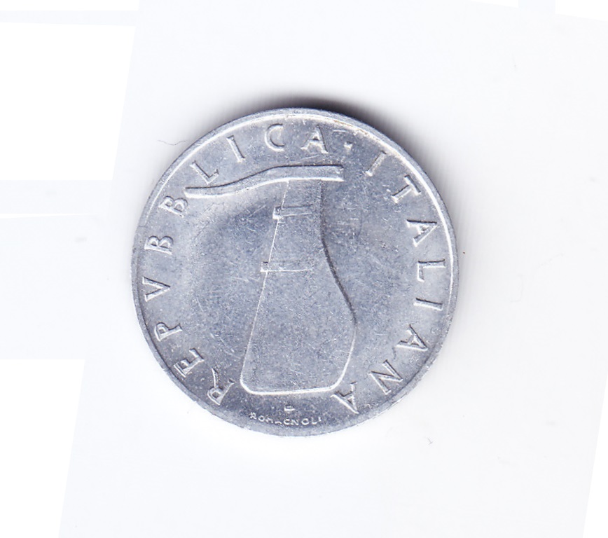 Italia Moneda 5 Liras Aluminio 1952 Delfin Km-92 Unc - Imagen 2