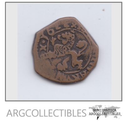 España Moneda 4 Maravedis 1623 Felipe IV Cobre KM-72.5 F+