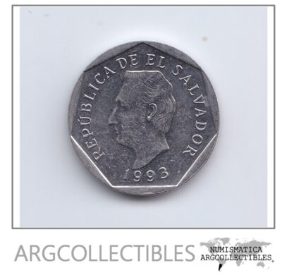 El Salvador Moneda 10 Centavos Niquel 1993 Km-155a Au