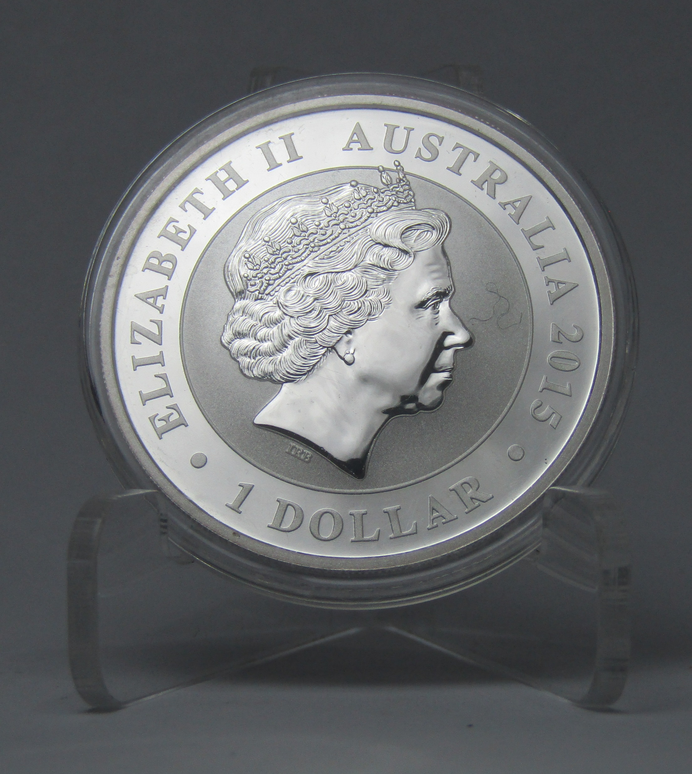 Australia Moneda 1 Dolar Plata 999 1 Onza 2015 Kookaburra Proof - Imagen 2