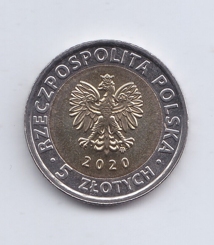 Polonia Moneda 5 Zlotich Bimetalica 2020 Basilica Santa Maria Unc - Imagen 2