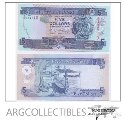 Islas Salomon Billete 5 Dolares 2009 P-26 UNC