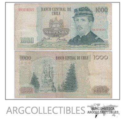 Chile Billete 1.000 Pesos 1995 P-154F Vf-