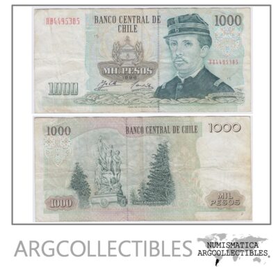 Chile Billete 1.000 Pesos 1996 P-154F Vf