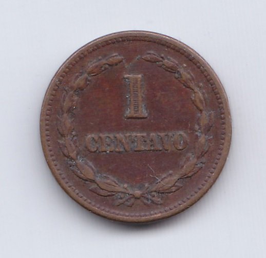 El Salvador Moneda 1 Centavo Bronce 1952 Km-135.1 F+ - Imagen 2