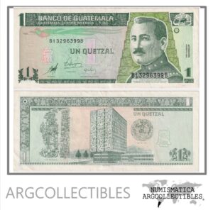 Guatemala Billete 1 Quetzal 1998 P-99 Condicion XF