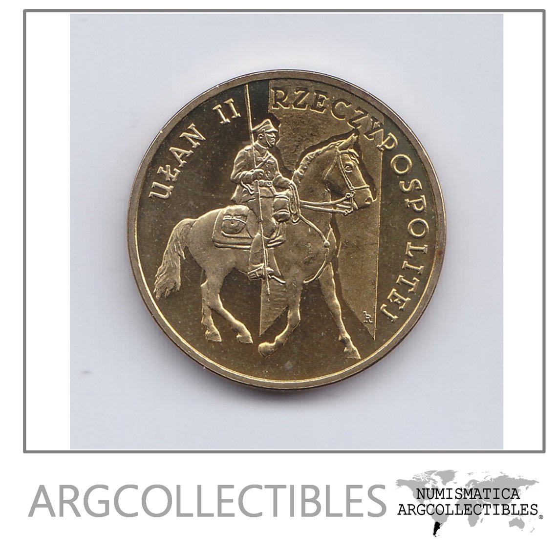 Polonia Moneda 2 Zlotich Laton 2011 Caballeria Km-780 Unc
