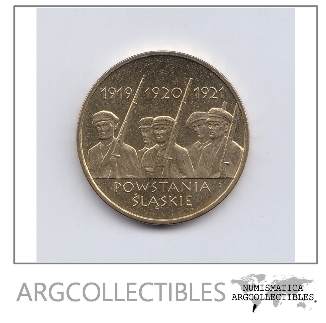 Polonia Moneda 2 Zlotich Laton 2011 Revuelta Sillesia Km-792 Unc
