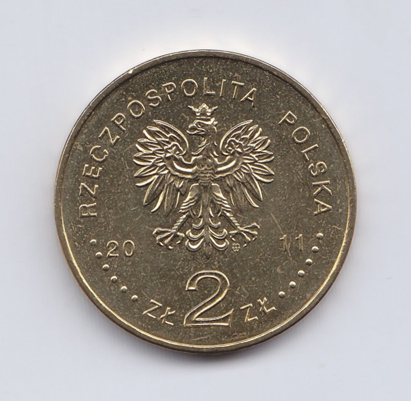 Polonia Moneda 2 Zlotich Laton 2011 Revuelta Sillesia Km-792 Unc - Imagen 2