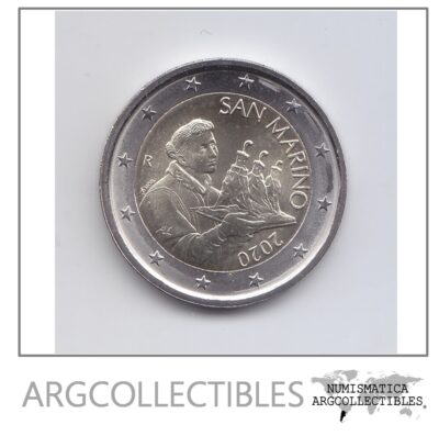 San Marino Moneda 2 Euros Bimetalica 2020 Unc