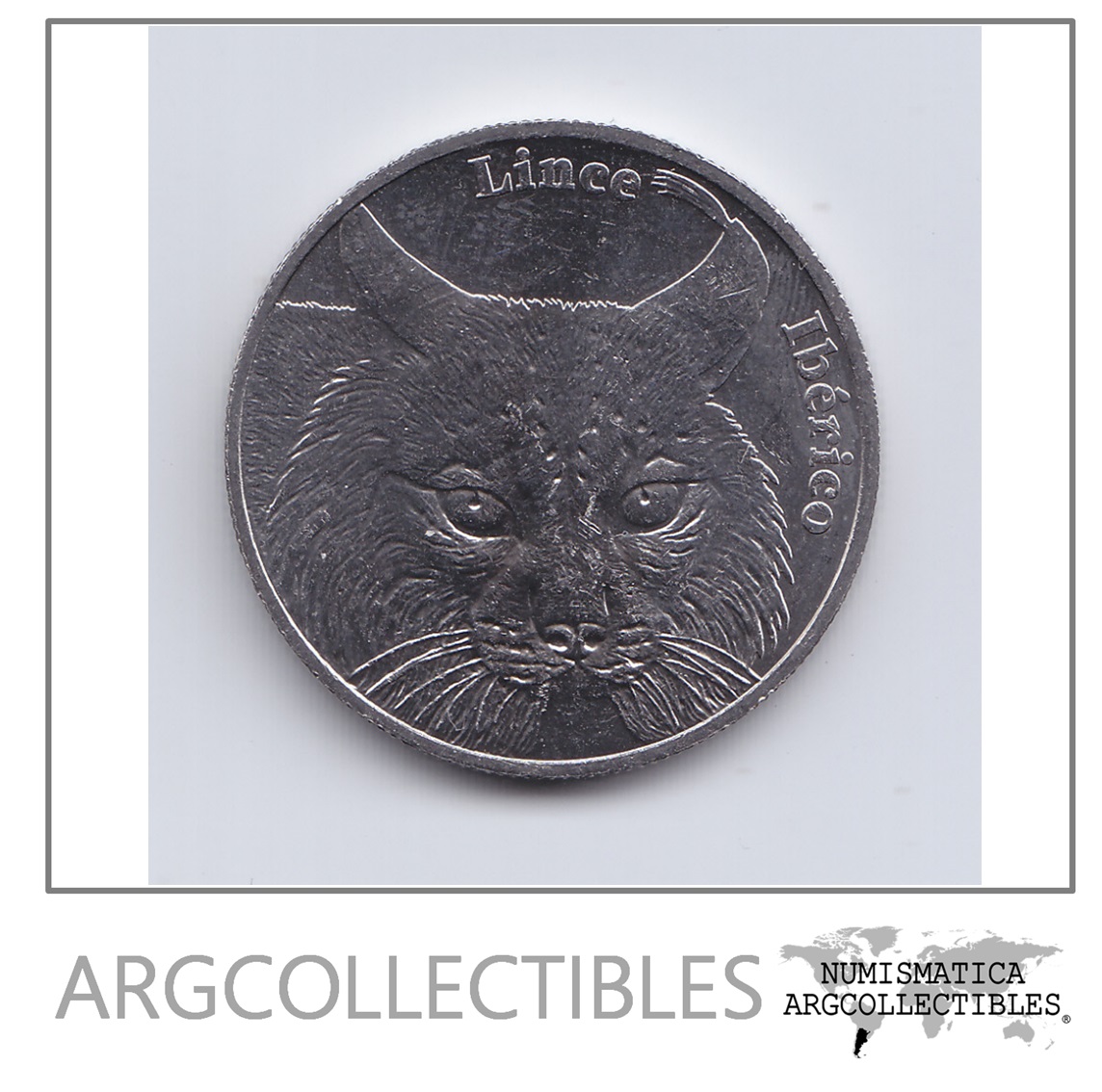 Portugal Moneda 5 Euros Niquel 2016 Lince Iberico Unc