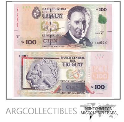 Uruguay Billete 100 Pesos 2015 P-95 UNC